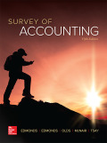 Survey Of Accounting - 5th Edition - by Edmonds - ISBN 9781260008821