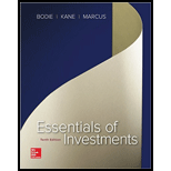 ESSENTIALS OF INVEST.-W/ACCESS >CUSTOM< - 10th Edition - by Bodie - ISBN 9781260024210