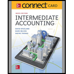 Connect Access Card for Intermediate Accounting - 9th Edition - by J. David Spiceland, Wayne M Thomas, Mark W. Nelson - ISBN 9781260029871