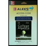 ALEKS 360 COLLEGE ALGEBRA 18WK >I<