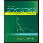 STATISTICS FOR ENGR.+SCI.(LL)-W/ACCESS - 4th Edition - by Navidi - ISBN 9781260133295