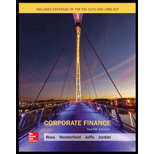 EBK CORPORATE FINANCE - 12th Edition - by Ross - ISBN 9781260140811