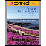 FOCUS ON PERSONAL FIN.-CONNECT ACCESS - 6th Edition - by Kapoor - ISBN 9781260140958