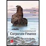 EBK FUND.OF CORPORATE FINANCE - 12th Edition - by Ross - ISBN 9781260153651