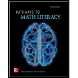 PATHWAYS TO MATH LITERACY (LL)-W/ACCESS - 2nd Edition - by sobecki - ISBN 9781260256536