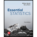 Essential Statistics - 3rd Edition - by Navidi,  William, MONK,  Barry - ISBN 9781260359794