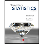 Elementary Statistics - 3rd Edition - by Navidi,  William - ISBN 9781260373561