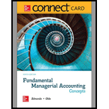FUND.MANAGERIAL ACCT.CONCEPTS-CONNECT - 9th Edition - by Edmonds - ISBN 9781260433814