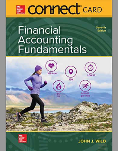 Connect Access Card For Financial Accounting Fundamentals - 7th Edition - by John J Wild - ISBN 9781260482829