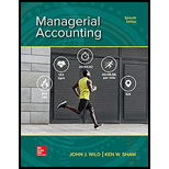 Managerial Accounting - 7th Edition - by Wild - ISBN 9781260482966