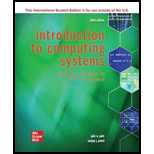 INTRO.TO COMPUTING SYSTEMS >INTL.ED.< - 3rd Edition - by PATT - ISBN 9781260565911