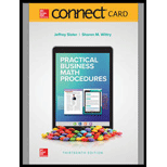 PRAC.BUS.MATH.PROCEDURES-CONNECT ACCESS - 13th Edition - by Slater - ISBN 9781260681505