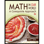MATH IN OUR WORLD: A COREQUISITE APPROACH - 2nd Edition - by sobecki,  David - ISBN 9781260727852