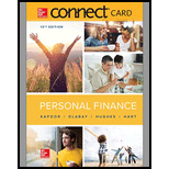 PERSONAL FINANCE-CONNECT ACCESS - 13th Edition - by Kapoor - ISBN 9781260799750