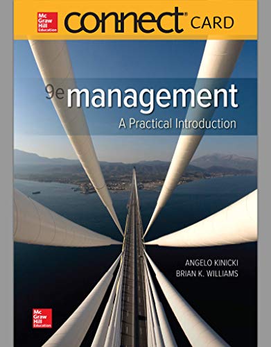 Connect Access Card For Management - 9th Edition - by Angelo Kinicki, Brian K. Williams - ISBN 9781260815580