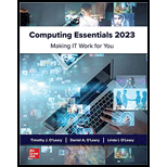 COMPUTING ESSENTIALS 2023:COMP - 23rd Edition - by OLEARY - ISBN 9781264136780