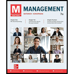 M:MANAGEMENT (LOOSELEAF) - 7th Edition - by BATEMAN - ISBN 9781264209514