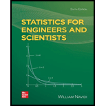 STATISTICS FOR ENGR.+SCI.(LL)-W/CONNECT - 6th Edition - by Navidi - ISBN 9781264547609