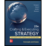 CRAFTING+EXEC.STRATEGY-2 ACCESS CODES   - 23rd Edition - by Thompson - ISBN 9781265452940