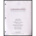 CORNERSTONES OF FIN.ACCT.-W/REPORT (LL) - 3rd Edition - by Rich - ISBN 9781285060668