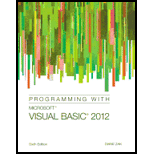 Programming with Microsoft Visual Basic 2012 - 6th Edition - by Diane Zak - ISBN 9781285077925