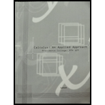 Calculus: An Applied Approach (Providence College: MTH 109) - 9th Edition - by Ron Larson - ISBN 9781285142616