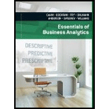 Essentials Of Business Analytics - 1st Edition - by Camm,  Jeff. - ISBN 9781285187273