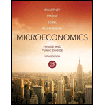 Microeconomics: Private and Public Choice (MindTap Course List) - 15th Edition - by James D. Gwartney, Richard L. Stroup, Russell S. Sobel, David A. Macpherson - ISBN 9781285453569