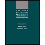 A Transition to Advanced Mathematics - 8th Edition - by Douglas Smith, Maurice Eggen, Richard St. Andre - ISBN 9781285463261