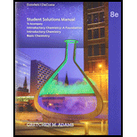 Student Solutions Manual For Zumdahl/decoste's Introductory Chemistry: A Foundation, 8th Edition - 8th Edition - by Gretchen Adams - ISBN 9781285845180