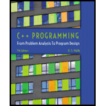 C++ Programming: From Problem Analysis to Program Design (MindTap Course List) - 7th Edition - by D. S. Malik - ISBN 9781285852744
