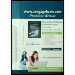 Essentials of Business Communication 10th edition - 10th Edition - by CENGAGE Learning, Marry Ellen Guffey/Dana Loewy, CENGAGE brain - ISBN 9781285858906
