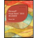 Microsoft Visual Basic 2015: RELOADED - 6th Edition - by Diane Zak - ISBN 9781285860190