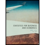 Business Stats 2 for USF St Pete Stat II Class QMB3200 - 12th Edition - by Anderson - ISBN 9781285884097
