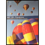 MAT 136 - Precalculus - 3rd Edition - by Larson - ISBN 9781285892955