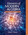 Elements Of Modern Algebra - 8th Edition - by Gilbert - ISBN 9781285965918