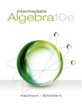 Intermediate Algebra - 10th Edition - by KAUFMANN - ISBN 9781285965994