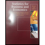 Statistics For Business & Economics Revised 12e - 12th Edition - by David R. Anderson, Dennis J. Sweeney, Thomas A. Williams, Jeffrey D. Camm, James J. Cochran - ISBN 9781305017726