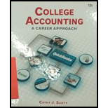 College Accounting (Book Only): A Career Approach - 12th Edition - by Cathy J. Scott - ISBN 9781305084087