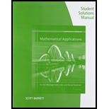 Student Solutions Manual For Harshbarger/reynolds' Mathematical Applications For The Management, Life, And Social Sciences, 11th Edition