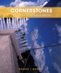 EBK CORNERSTONES OF COST MANAGEMENT