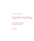 EBK COGNITIVE PSYCHOLOGY: CONNECTING MI - 4th Edition - by Goldstein - ISBN 9781305176997