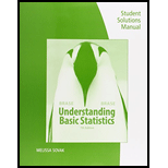 Student Solutions Manual for Brase/Brase's Understanding Basic Statistics, 7th