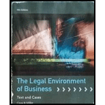 Acp Tamu Mgmt 209 the Legal Environment of Business - 9th Edition - by Miller - ISBN 9781305292710