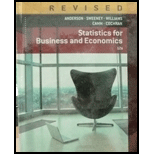 Bundle: Statistics For Business & Economics, Revised, 12th + Mindtap Business Statistics Access Code - 12th Edition - by David R. Anderson, Dennis J. Sweeney, Thomas A. Williams, Jeffrey D. Camm, James J. Cochran - ISBN 9781305361188