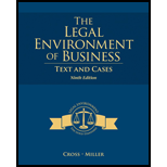Bundle: The Legal Environment of Business: Text and Cases, 9th + MindTap Business Law, 1 term (6 months) Printed Access Card - 9th Edition - by Frank B. Cross, Roger LeRoy Miller - ISBN 9781305361508