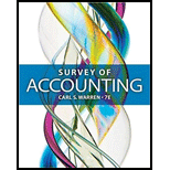 SURVEY OF ACCOUNTING BNDL W/NOW ACCESS - 7th Edition - by WARREN - ISBN 9781305417939
