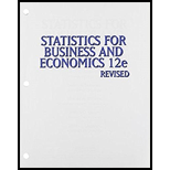 Statistics for Business and Economics 12e revised with Access code - 12th Edition - by Anderson/Sweeney/Williams/Camm/Cochran - ISBN 9781305592285