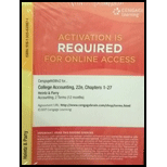 CengageNOWv2, 2 terms Printed Access Card for Heintz/Parry's College Accounting, Chapters 1-27, 22nd