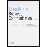 Bundle: Essentials of Business Communication, Loose-Leaf Version, 10th + Premium Website, 1 term (6 months) Printed Access Card + LMS Integrated  Printed Access Card - 10th Edition - by Mary Ellen Guffey, Dana Loewy - ISBN 9781305699199